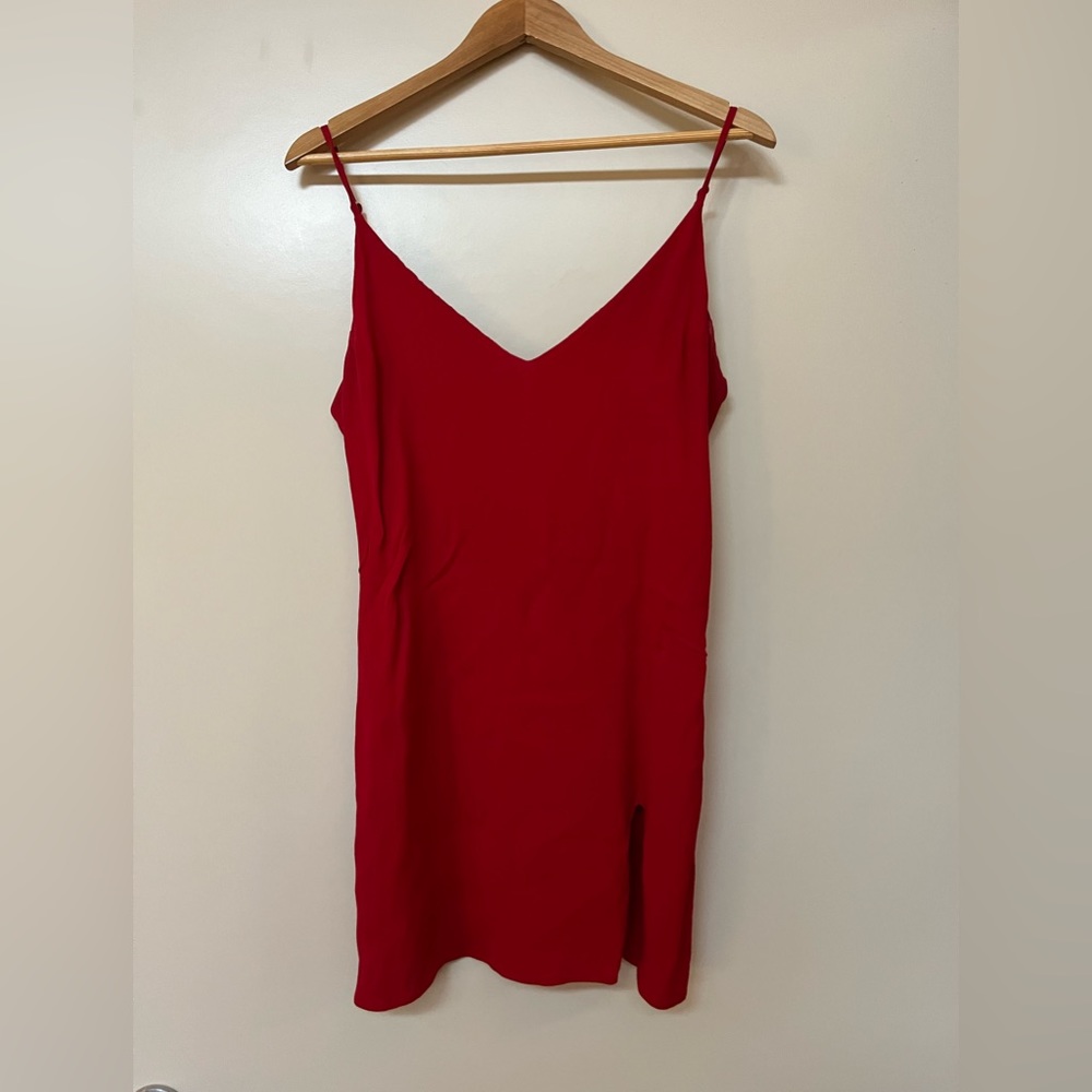 Reformation Marlowe Dress Red Size L